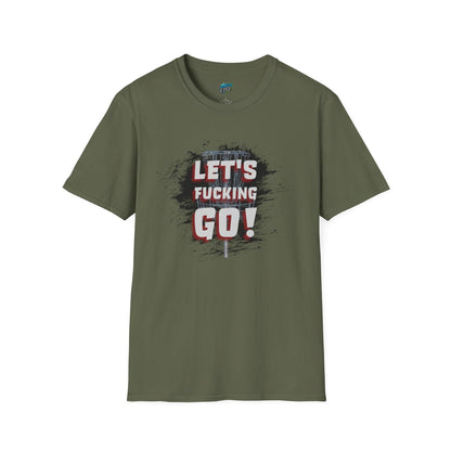 Let's F****** Go! Disc Golf Adult Humor Men's Basic Softstyle T-Shirt