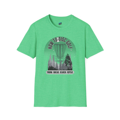 How to Disc Golf Humor Men's Basic Softstyle T-Shirt