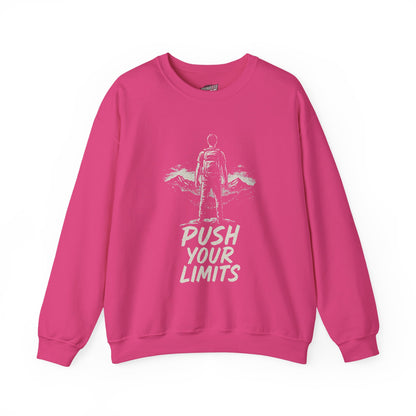 Summit Edition Push Your Limits Hiking Men's Basic Crewneck Sweatshirt