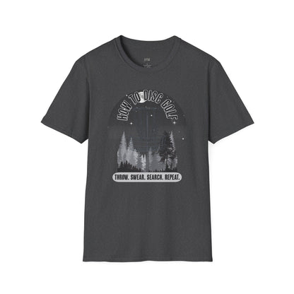 How to Disc Golf Humor Men's Basic Softstyle T-Shirt