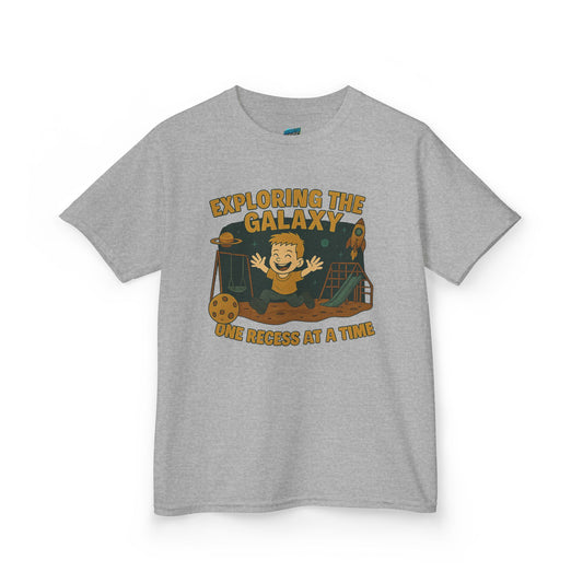 Exploring the Galaxy... Playing with Danger Boys' Heavy Cotton T-Shirt
