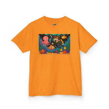 Ocean Explorer Playing with Danger Girls' Heavy Cotton T-Shirt