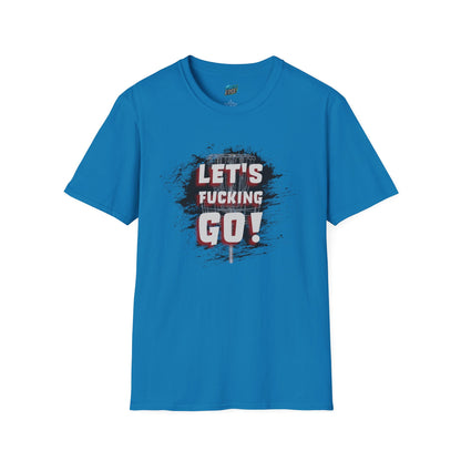 Let's F****** Go! Disc Golf Adult Humor Men's Basic Softstyle T-Shirt