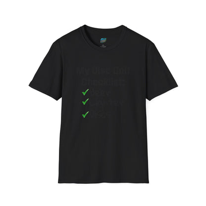 My Disc Golf Checklist Disc Golf Humor Men's Basic T-Shirt