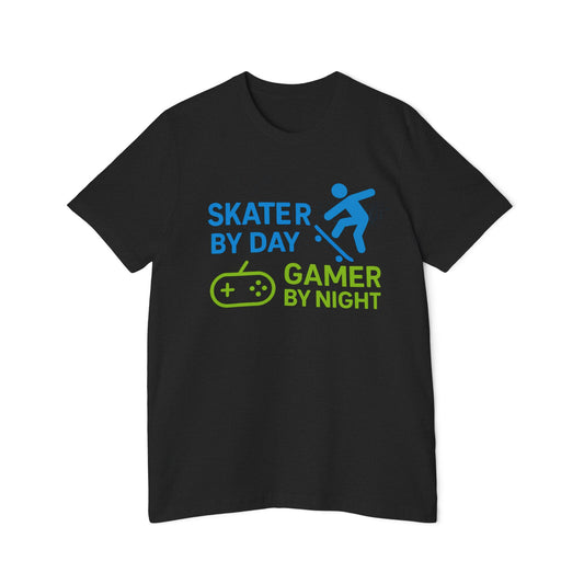 Skater by Day, Gamer by Night Skateboarding Women's Premium T-Shirt