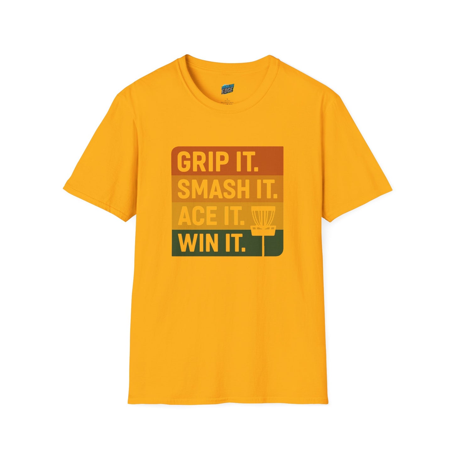 Grip it. Smash it. Ace it. Win it. Disc Golf Men's Basic T-Shirt