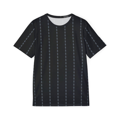 Disc Golf Basket Pin Stripes Men's Jersey Premium T-Shirt