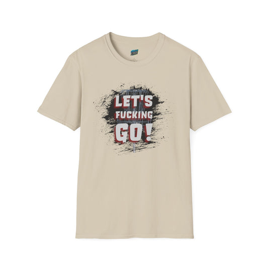 Let's F****** Go! Disc Golf Adult Humor Men's Basic Softstyle T-Shirt