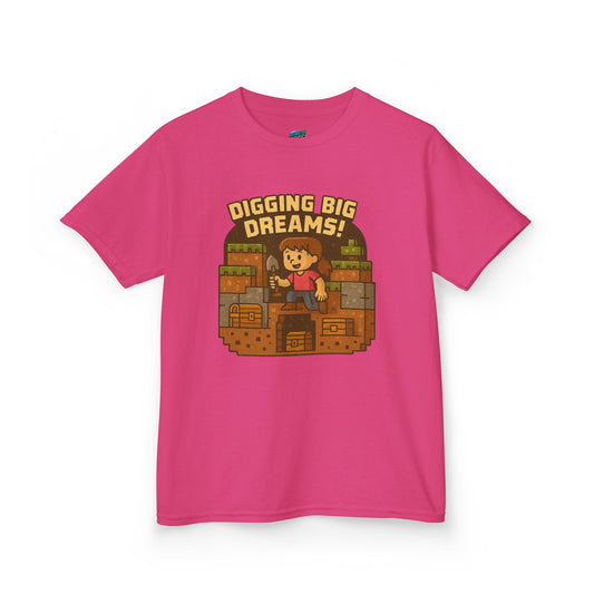 Digging Big Dreams Playing with Danger Girls' Heavy Cotton T-Shirt