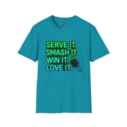 Serve it. Smash it. Win it. Love it. Pickleball Women's Basic T-Shirt