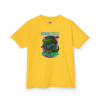 Born Cold. Built For Greens. Gator Golf Girls' Heavy Cotton T-Shirt