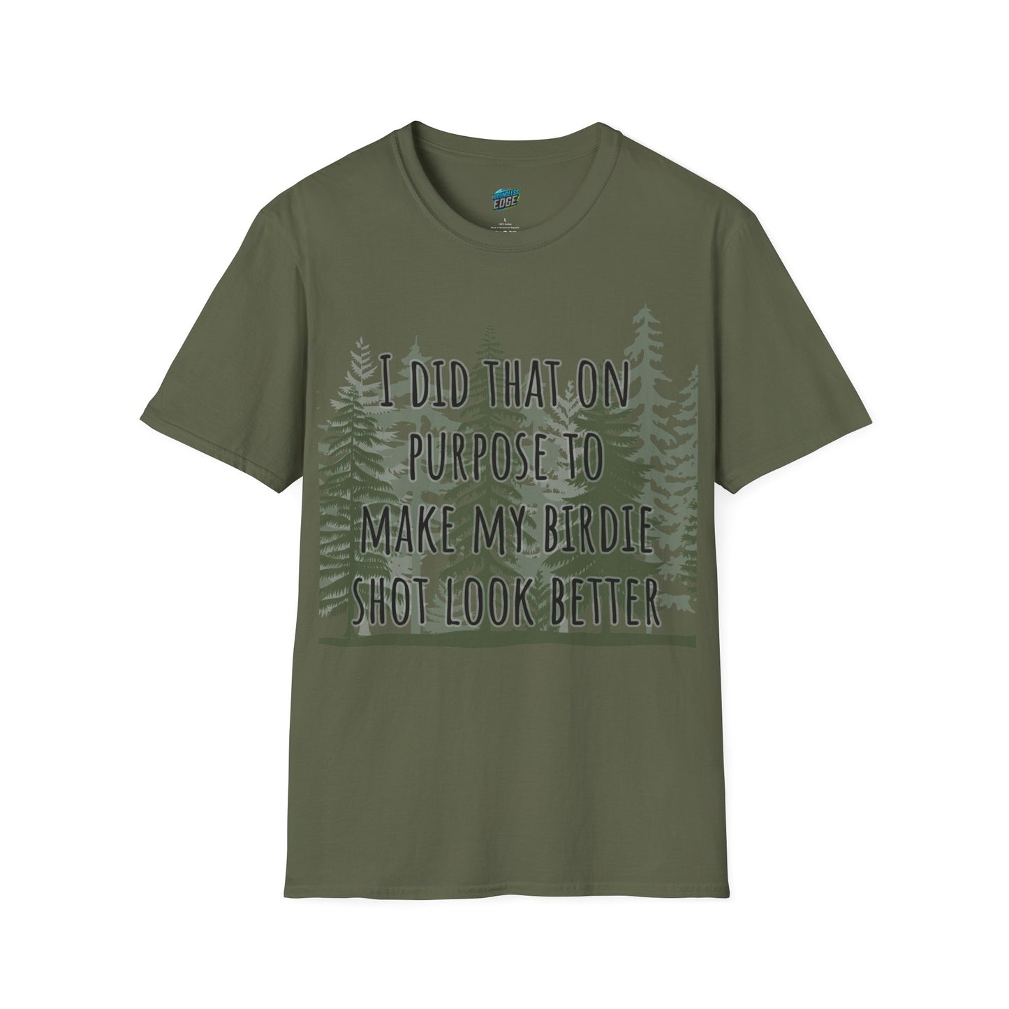 I Did That On Purpose... Disc Golf Humor Men's Basic Softstyle T-Shirt
