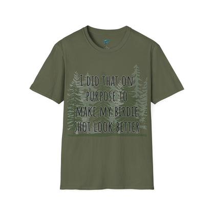 I Did That On Purpose... Disc Golf Humor Women's Basic Softstyle T-Shirt