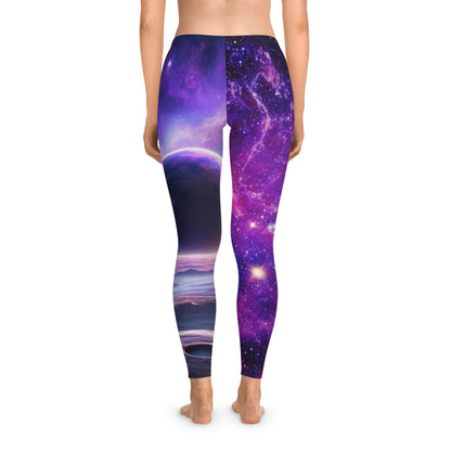 Galaxy Inspired Women's Stretchy Cosmic Leggings Bottoms