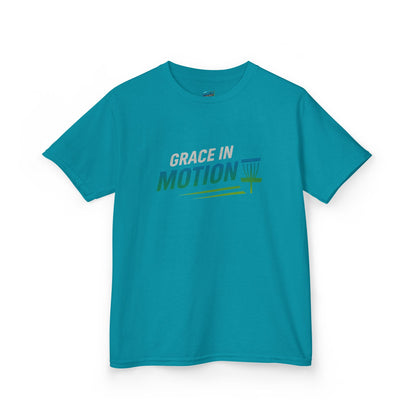 Grace in Motion Disc Golf Girls' Heavy Cotton T-Shirt