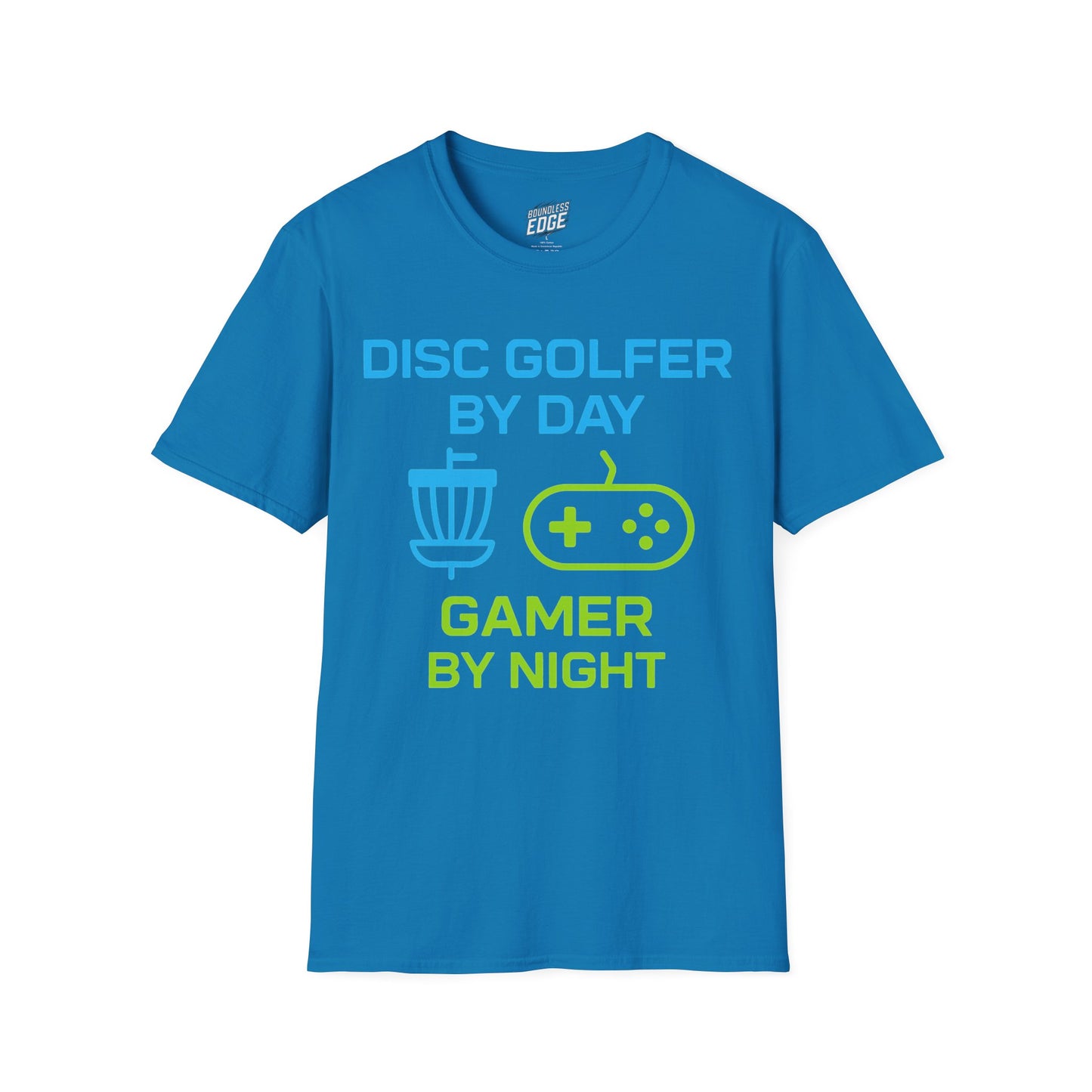 Disc Golfer by Day, Gamer by Night Disc Golf Men's Basic T-Shirt