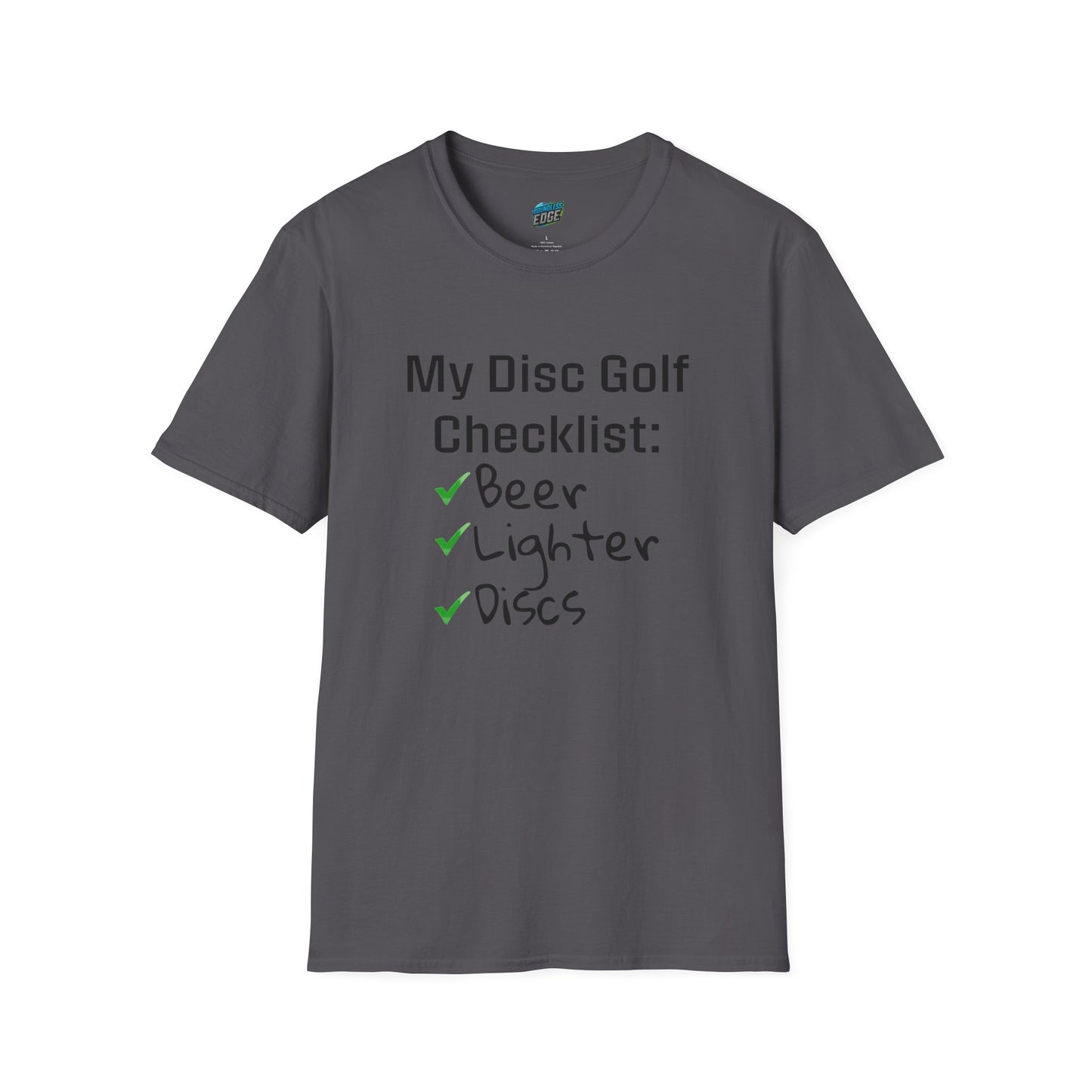 My Disc Golf Checklist Disc Golf Humor Men's Basic T-Shirt