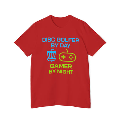 Disc Golfer by Day, Gamer by Night Disc Golf Women's Premium T-Shirt