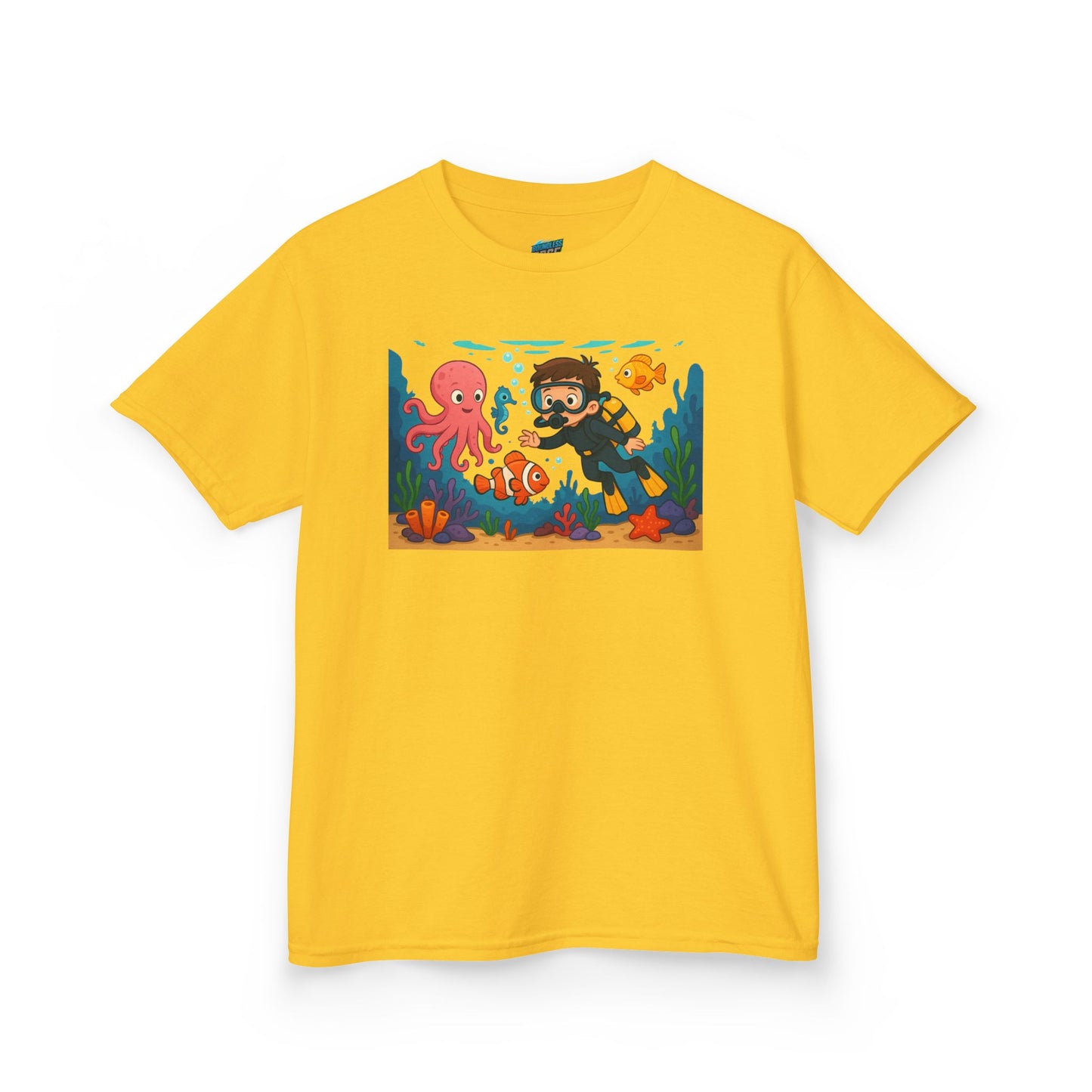 Ocean Explorer Playing with Danger Boys' Heavy Cotton T-Shirt