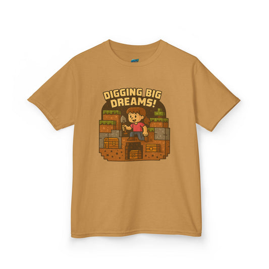 Digging Big Dreams Playing with Danger Girls' Heavy Cotton T-Shirt