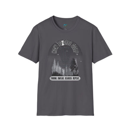 How to Disc Golf Humor Men's Basic Softstyle T-Shirt