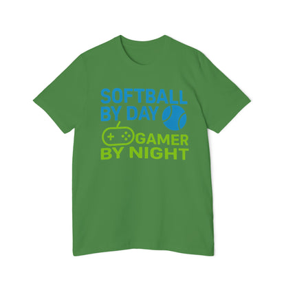 Softball by Day, Gamer by Night Women's Premium T-Shirt