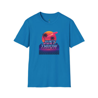 Just Throw Retro Disc Golf Men's Basic T-Shirt