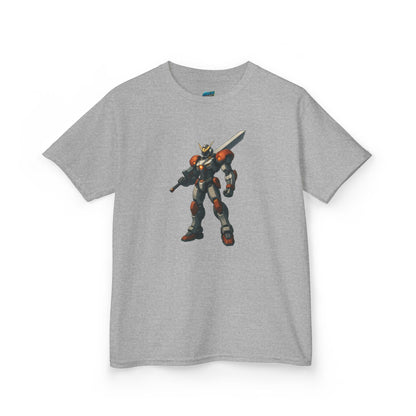 Mech Anime Girls' Heavy Cotton T-Shirt