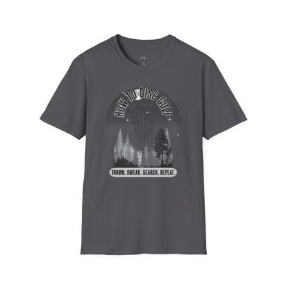 How to Disc Golf Humor Men's Basic Softstyle T-Shirt