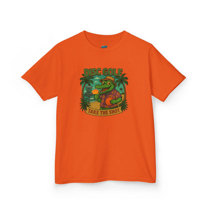 Take the Shot Disc Golf Gator Boys' Heavy Cotton T-Shirt