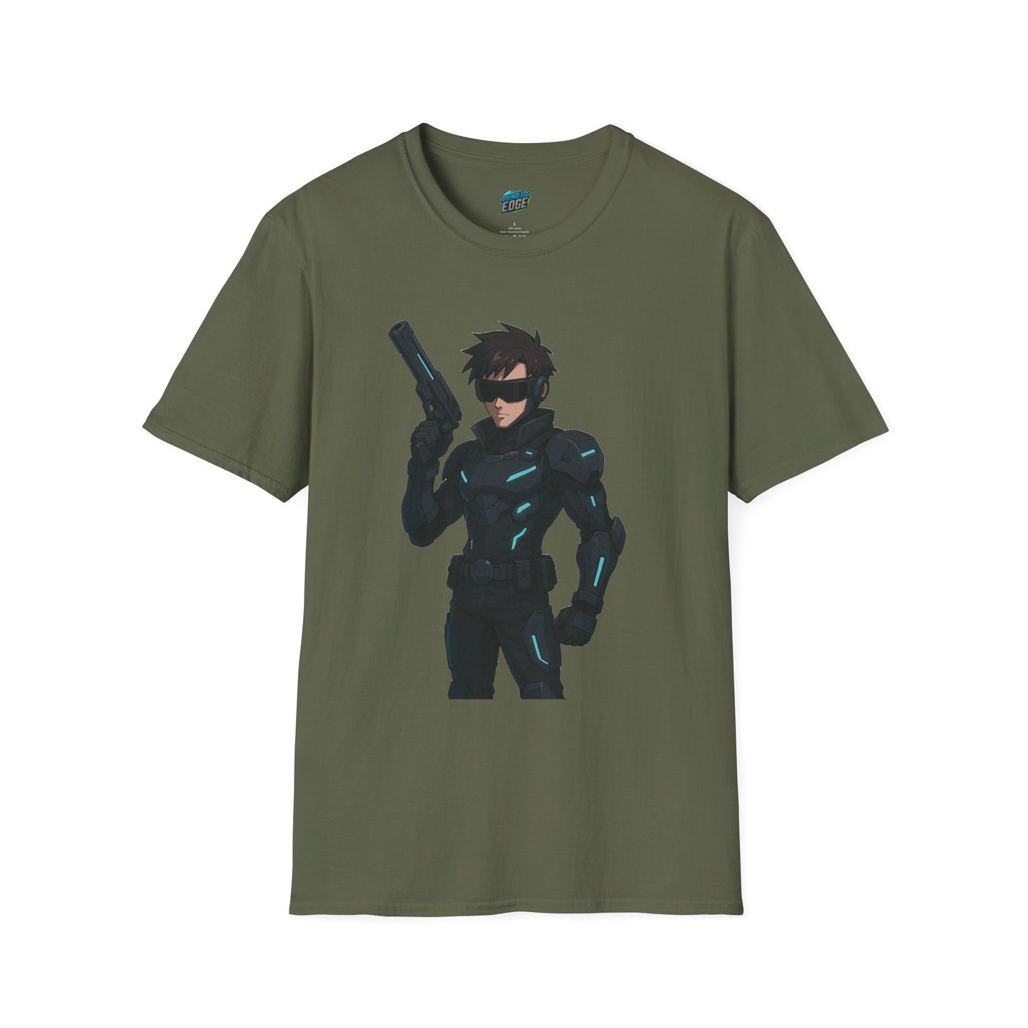 Cyber Agent Anime Men's Basic T-Shirt