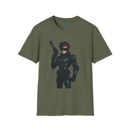 Cyber Agent Anime Men's Basic T-Shirt