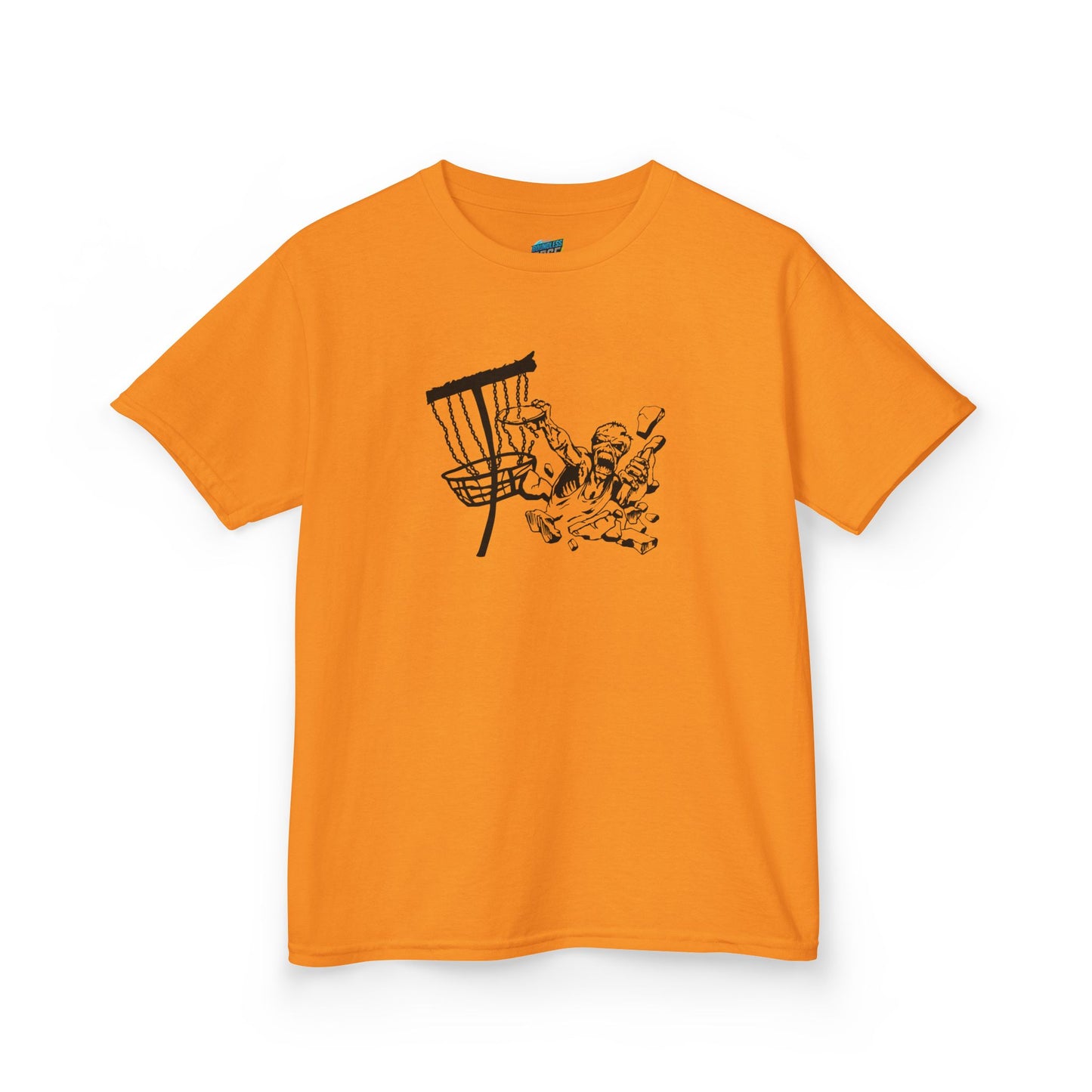 Putting Zombie Disc Golf Girls' Heavy Cotton T-Shirt