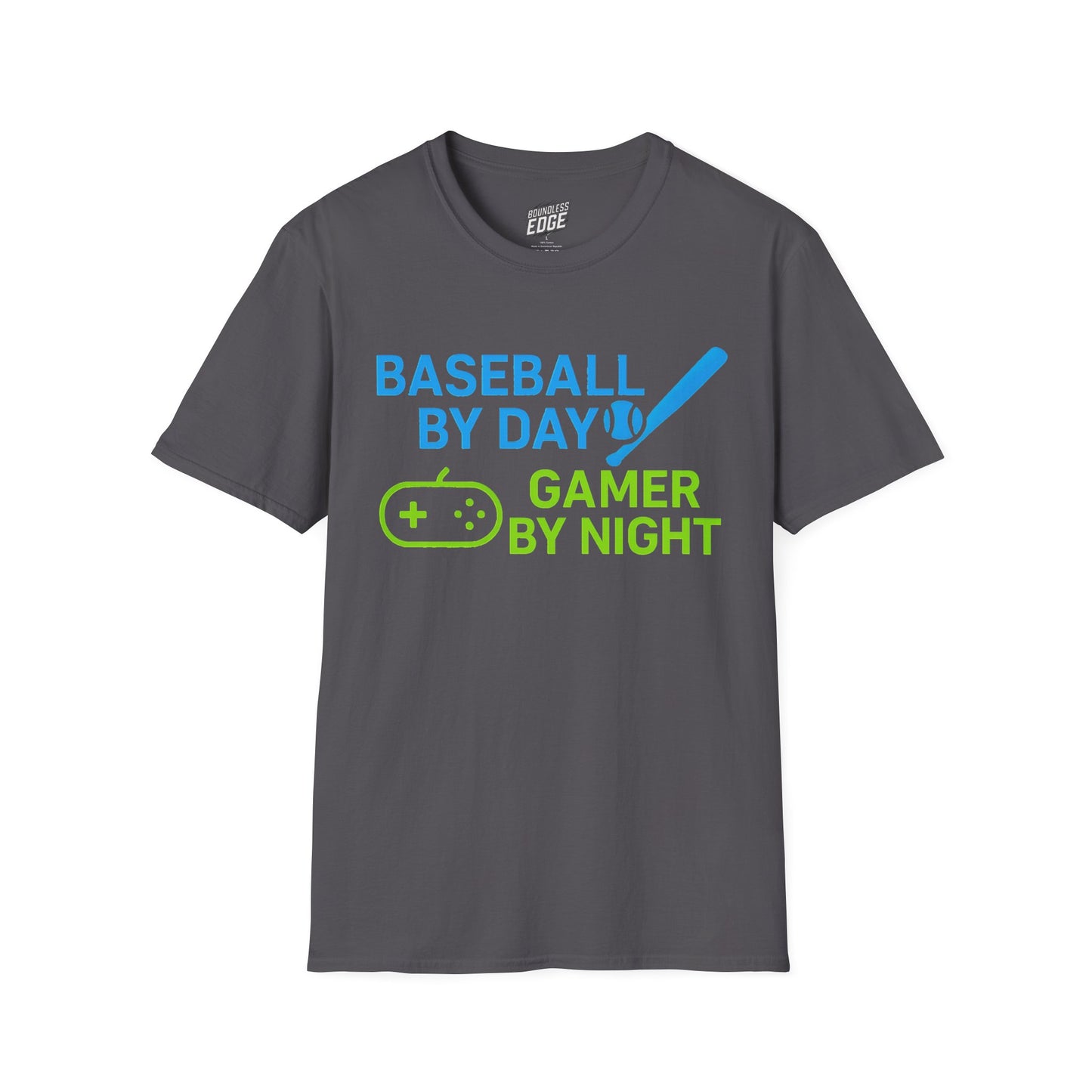 Baseball by Day, Gamer by Night Men's Basic T-Shirt
