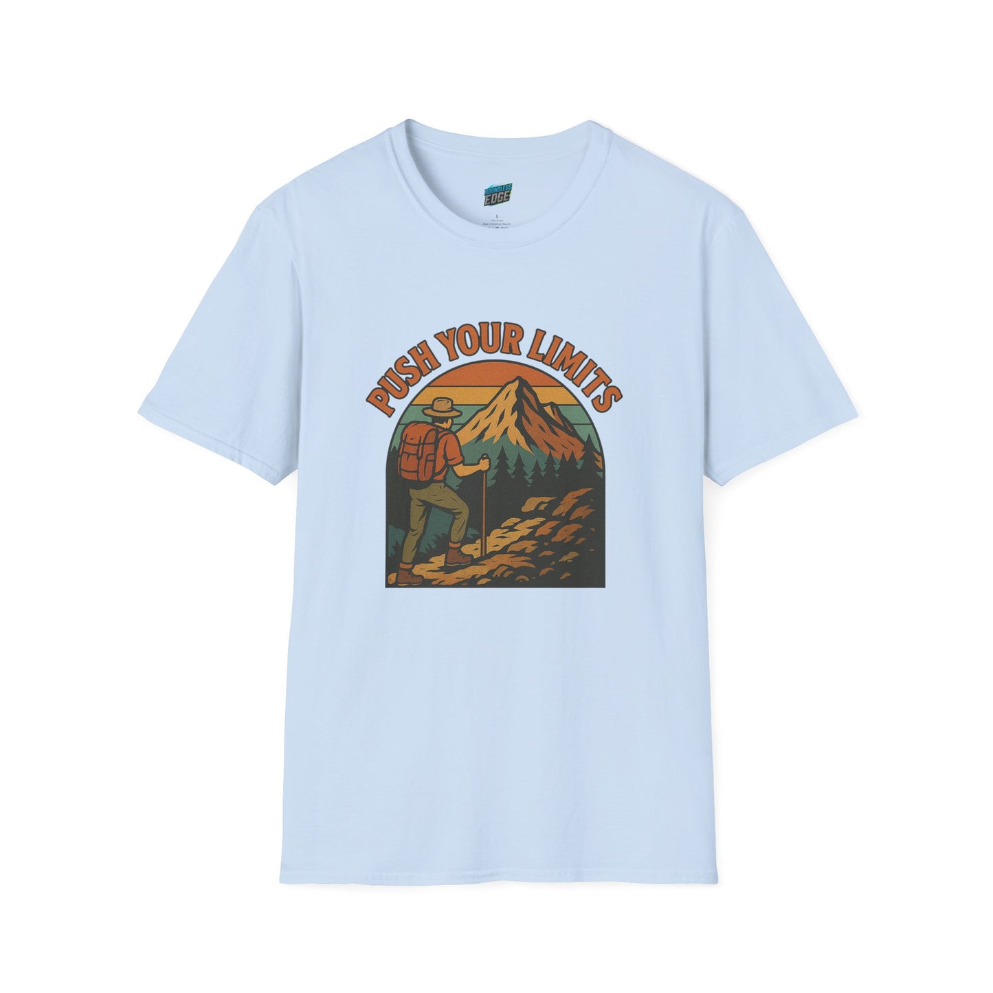 Push Your Limits Hiking Vintage Men's Basic T-Shirt