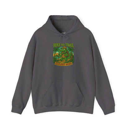 Hike the Trail – Explore More Hiking Women's Basic Heavy Blend Hoodie Sweatshirt