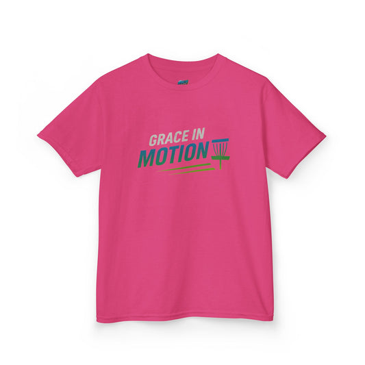 Grace in Motion Disc Golf Girls' Heavy Cotton T-Shirt
