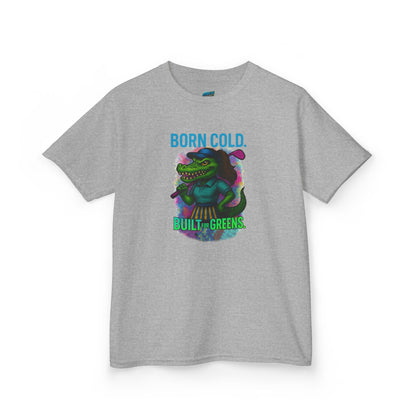 Born Cold. Built For Greens. Gator Golf Girls' Heavy Cotton T-Shirt