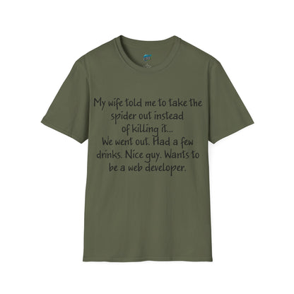 My Wife Told Me... Dad Joke Humor Men's Basic T-Shirt