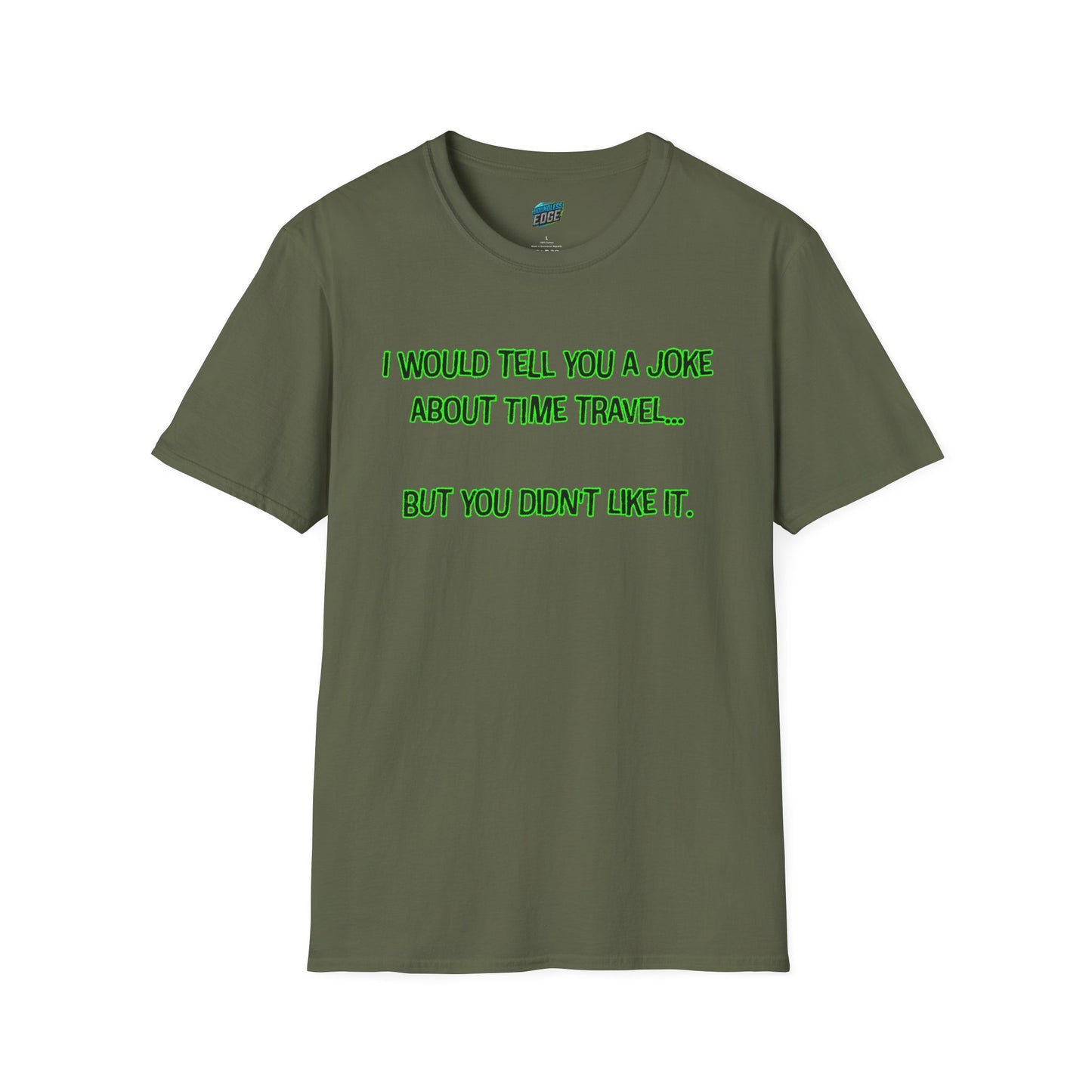 Time Travel Joke Dad Joke Humor Men's Basic T-Shirt