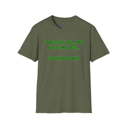 Time Travel Joke Dad Joke Humor Men's Basic T-Shirt