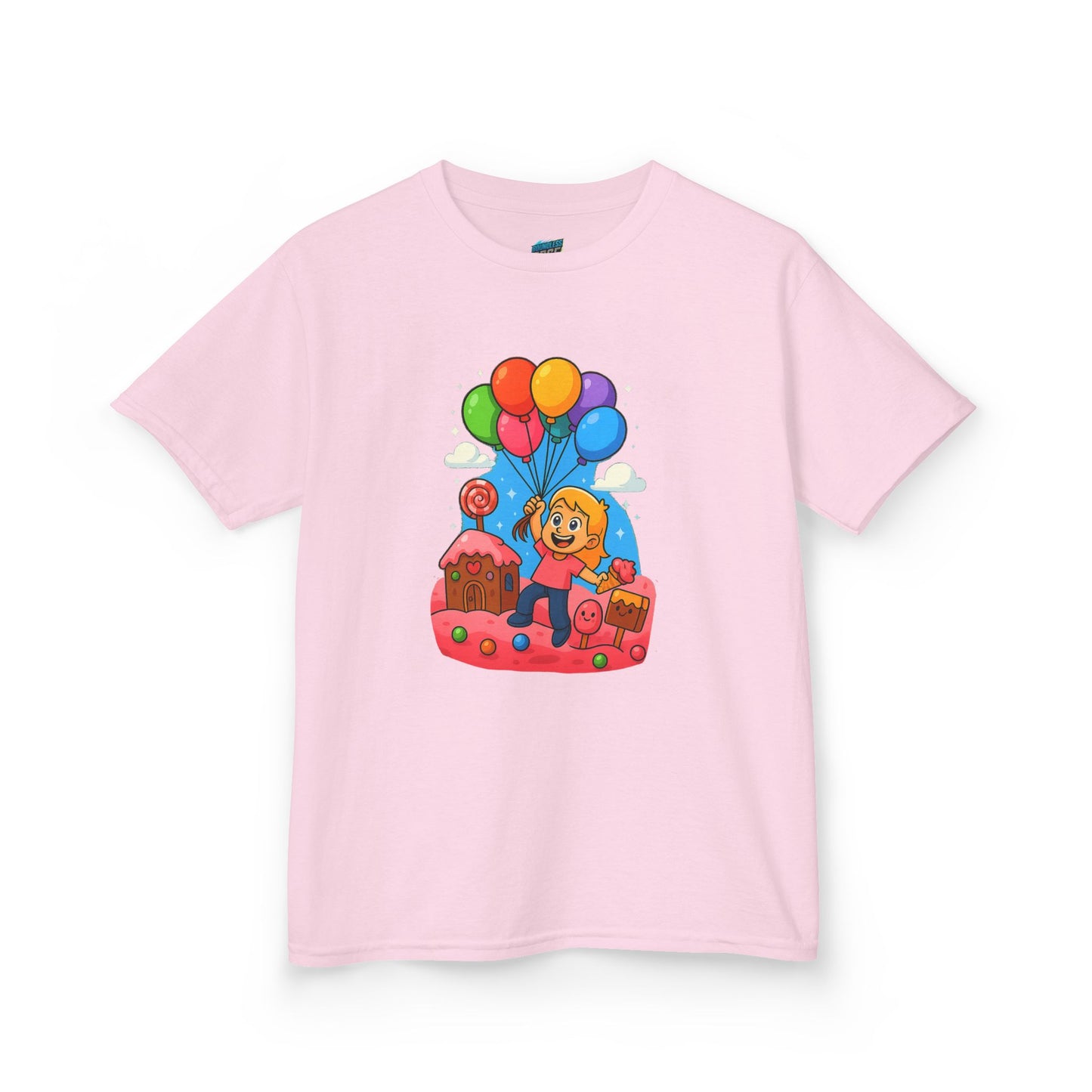 Candyland Lift-Off Playing with Danger Girls' Heavy Cotton T-Shirt