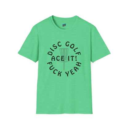 Disc Golf F*** Yeah Adult Humor Men's Basic Softstyle T-Shirt