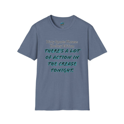 Dirty Sports Phrase Hockey Humor Women's Basic T-Shirt