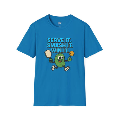 Serve it. Smash it. Win it. Pickleball Men's Basic T-Shirt