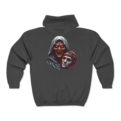 Horror Men's Heavy Blend Full Zip-Up Hoodie Sweatshirt