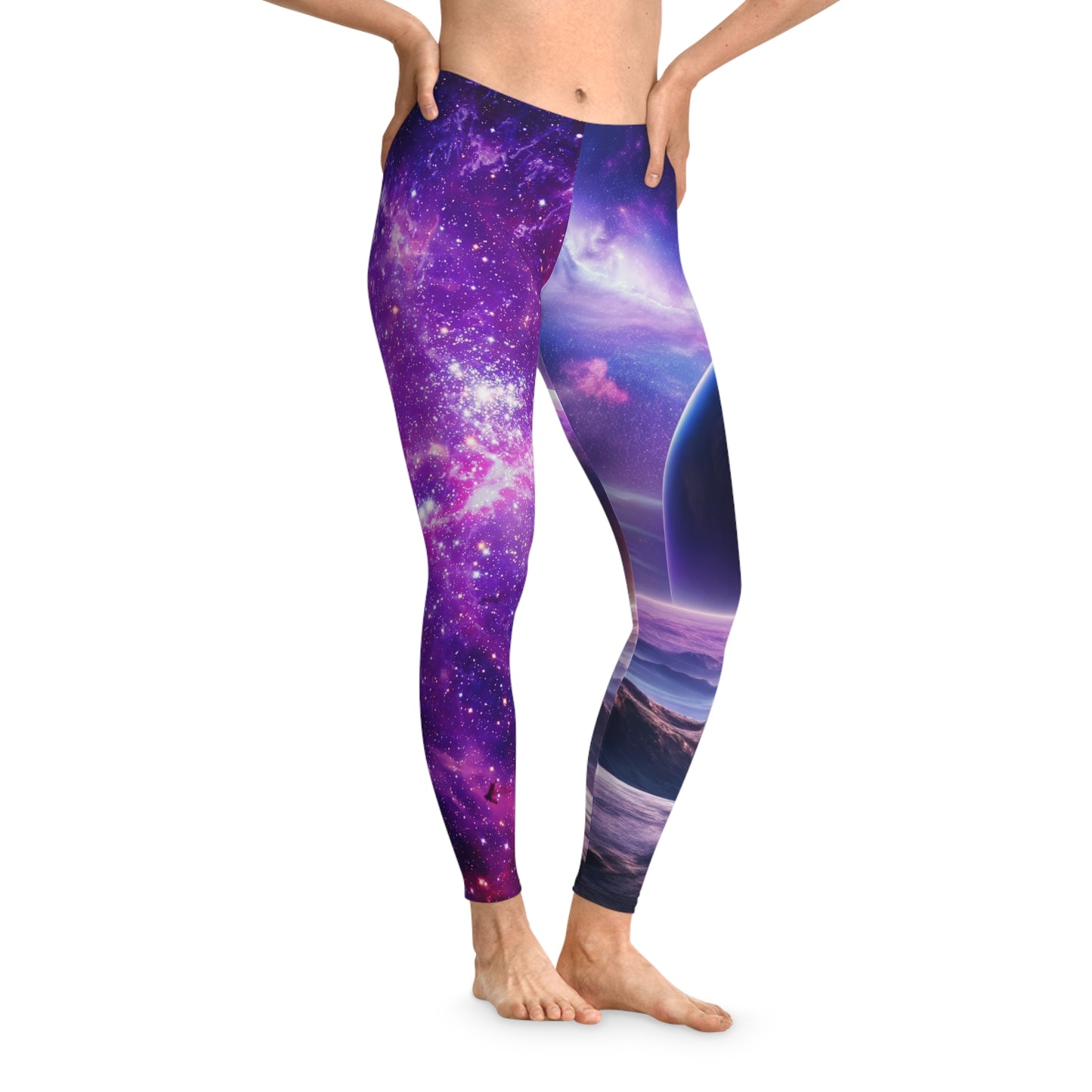 Galaxy Inspired Women's Stretchy Cosmic Leggings Bottoms