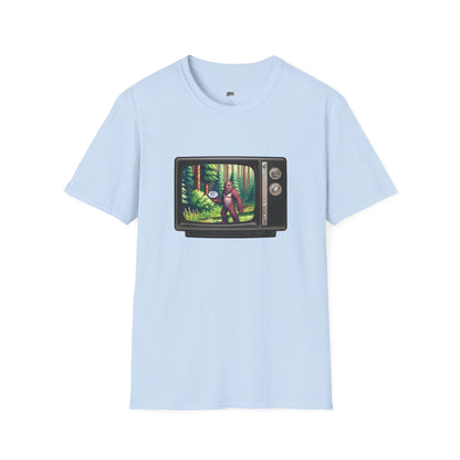 TV Video Game Sasquatch Disc Golf Men's Basic T-Shirt