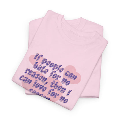 No Hate. I love you all! Casual Women's Basic T-Shirt