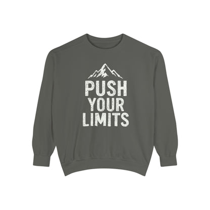 Push Your Limits Vintage Wash Women's Premium Crewneck Sweatshirt